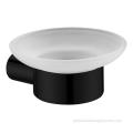 Stainless Steel Soap Holder Glass Soap Dish Holder StainlessSteel Matt Black Supplier